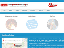 Tablet Screenshot of kharayproducts.com